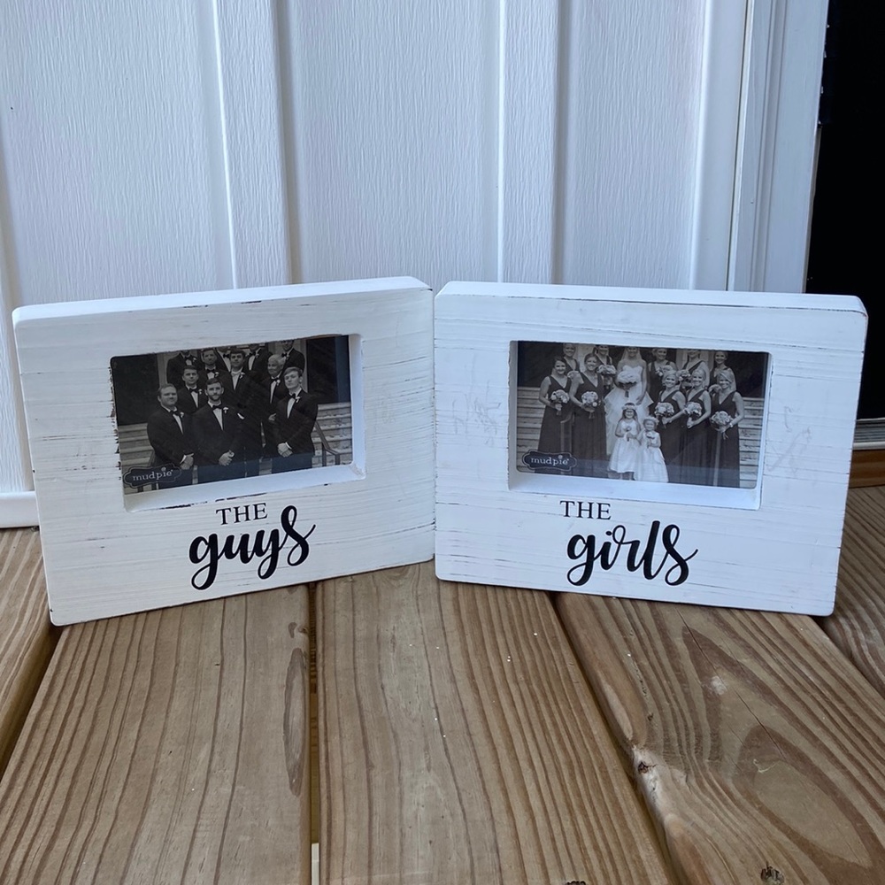 Mud Pie Wedding Picture Frames